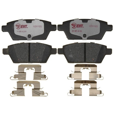 R/M Brakes BRAKE PADS OEM OE Replacement Hybrid Technology Includes Mounting Hardware EHT1161H